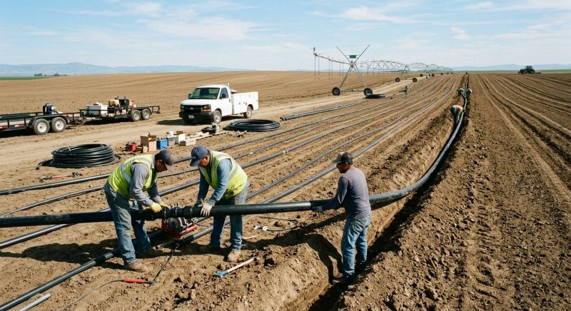 Field Irrigation Installation in Ventura County, CA